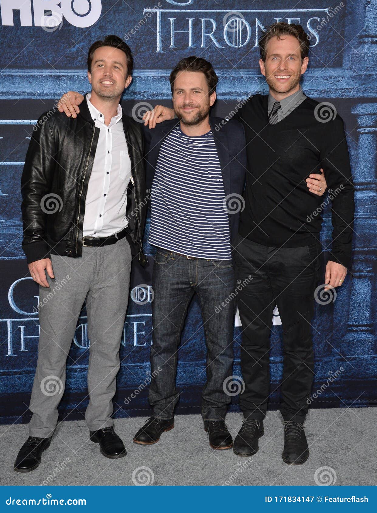 Actors Charlie Day Rob Mcelhenney Glenn Editorial Stock Photo - Stock Image