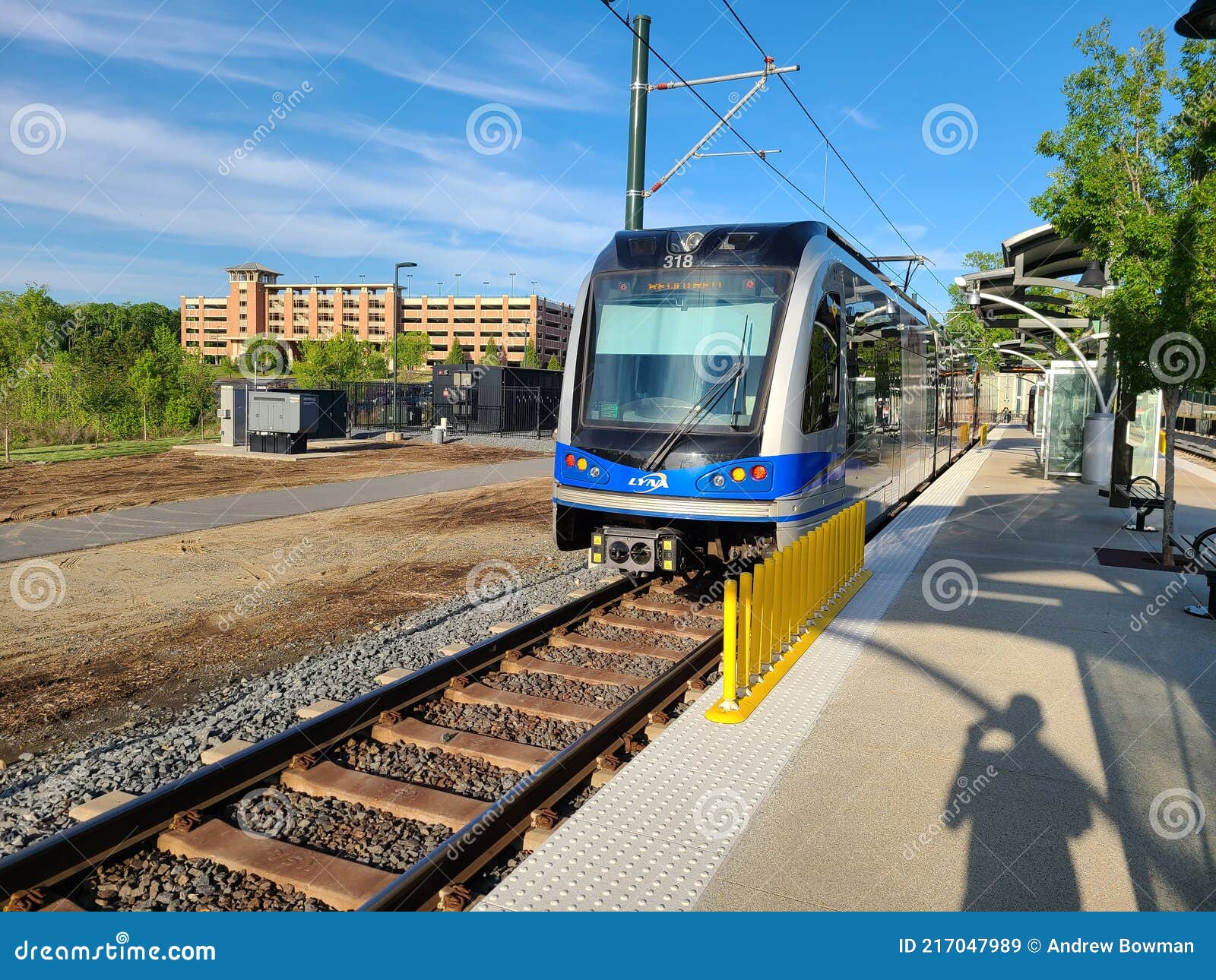 A Charlotte CATS LYNX Blue Line Light Rail Train At UNC Charlotte Main a-charlotte-cats-lynx-blue-line-light-rail-train-at-unc-charlotte-main