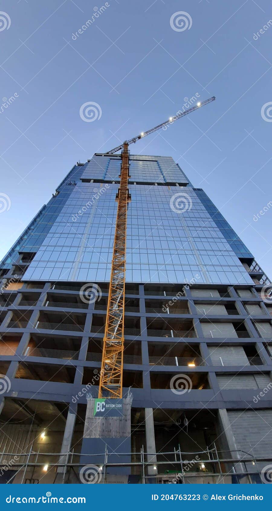 Charlotte North Carolina Skyline New Construction Editorial Stock Photo Image of downtown