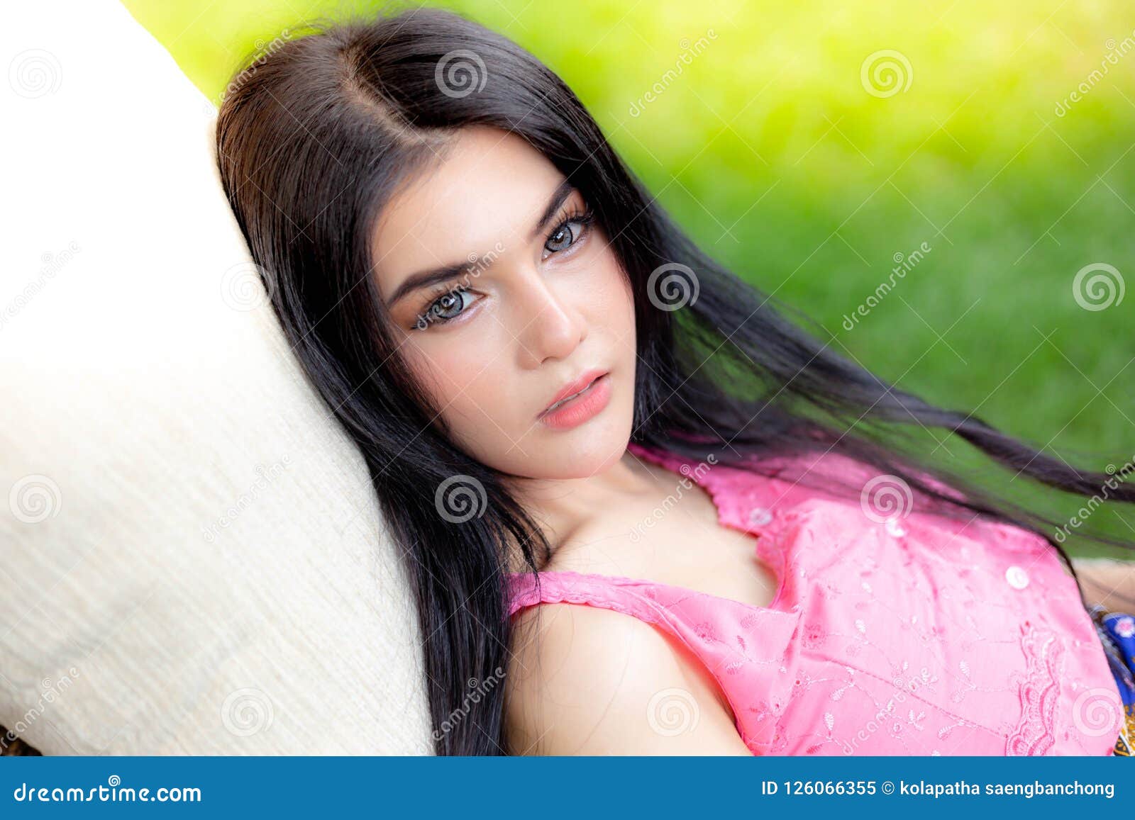 Charming Beautiful Young Woman. Attractive Beautiful Women Has N ...