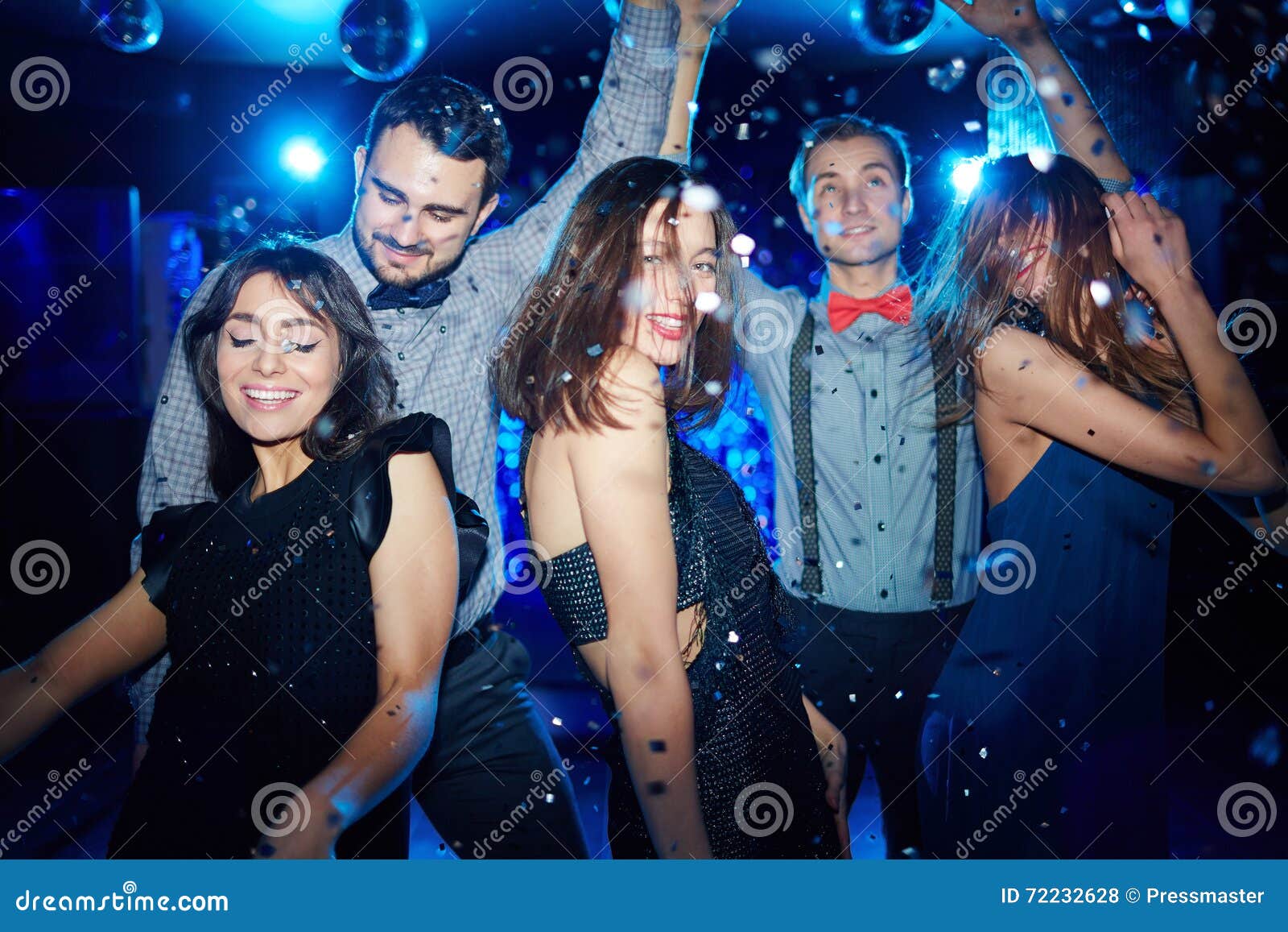 Charming dancers stock photo. Image of smiling, confetti - 72232628