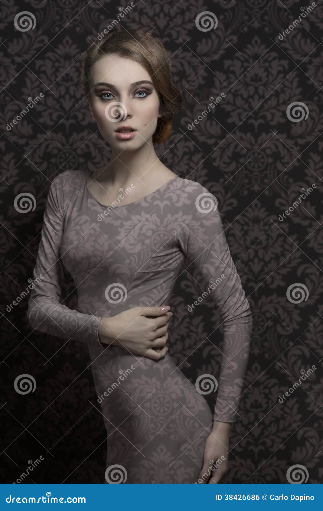 Charming Elegant Fashion Woman Stock Photo - Image of pose, perfect ...