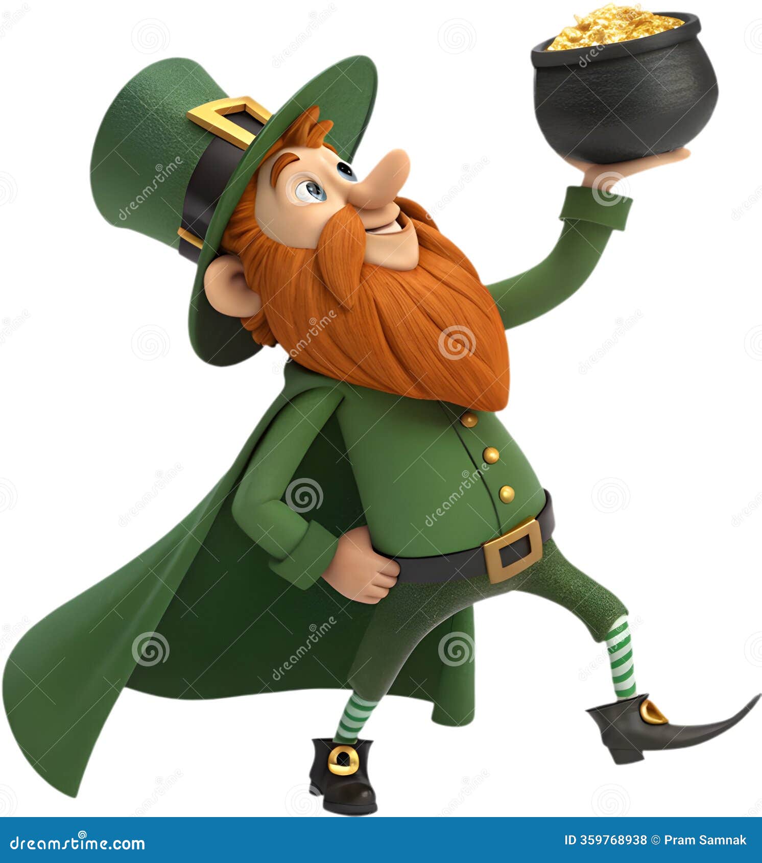 charming leprechaun with magic, perfect for st. patrick's day.