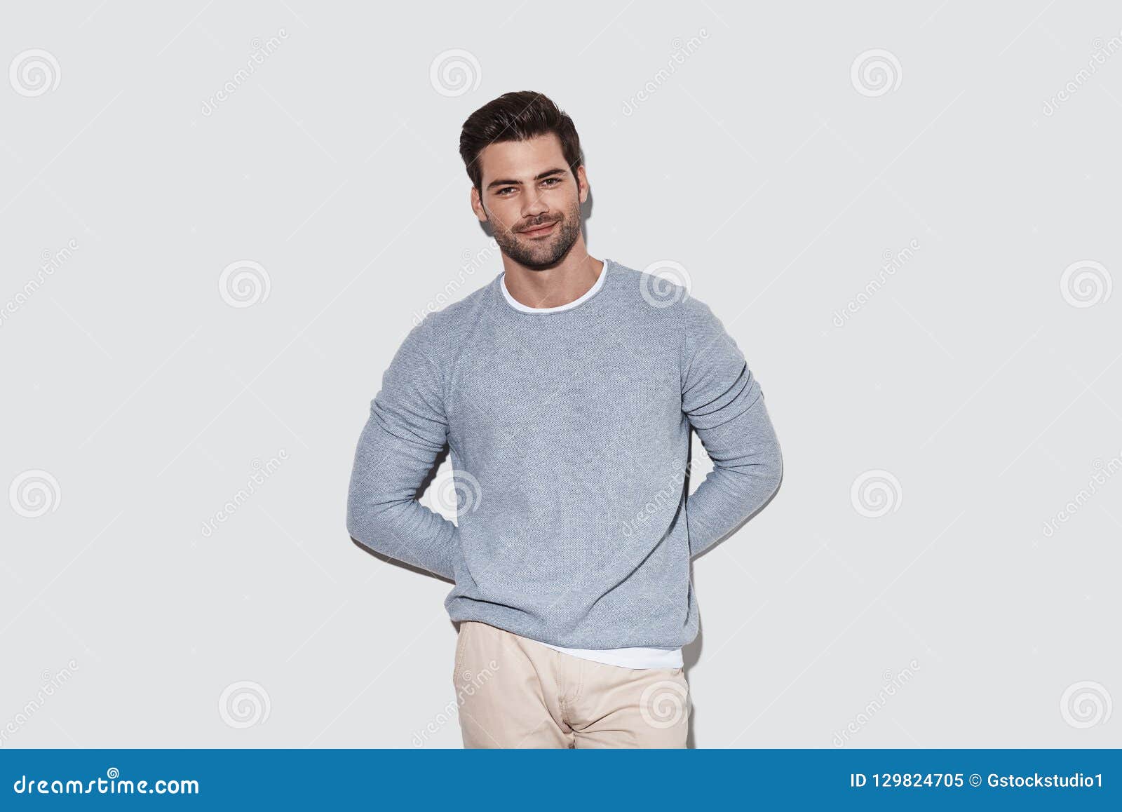 Charming man. stock image. Image of caucasian, candid - 129824705