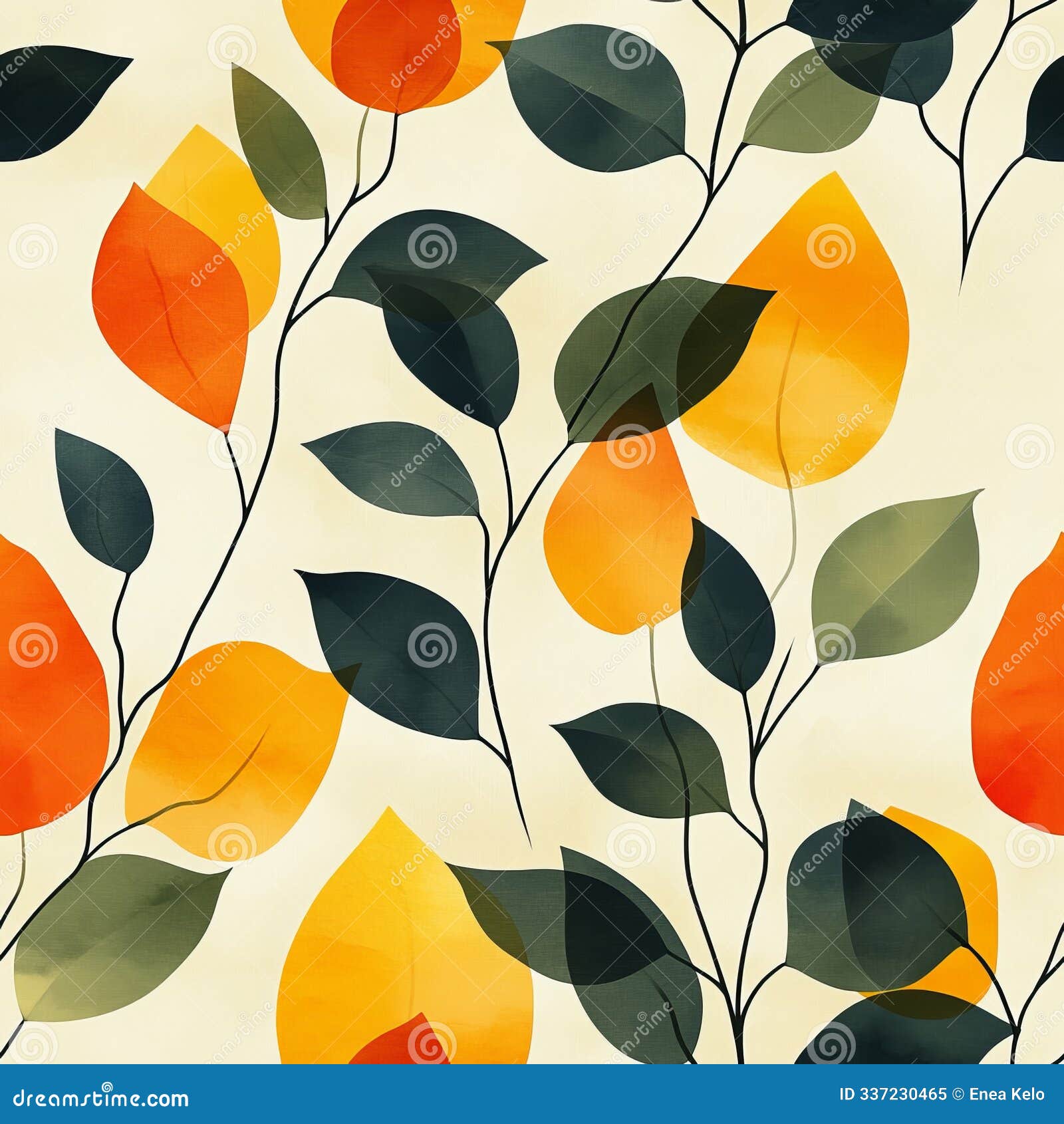 balanced pastel nature pattern
