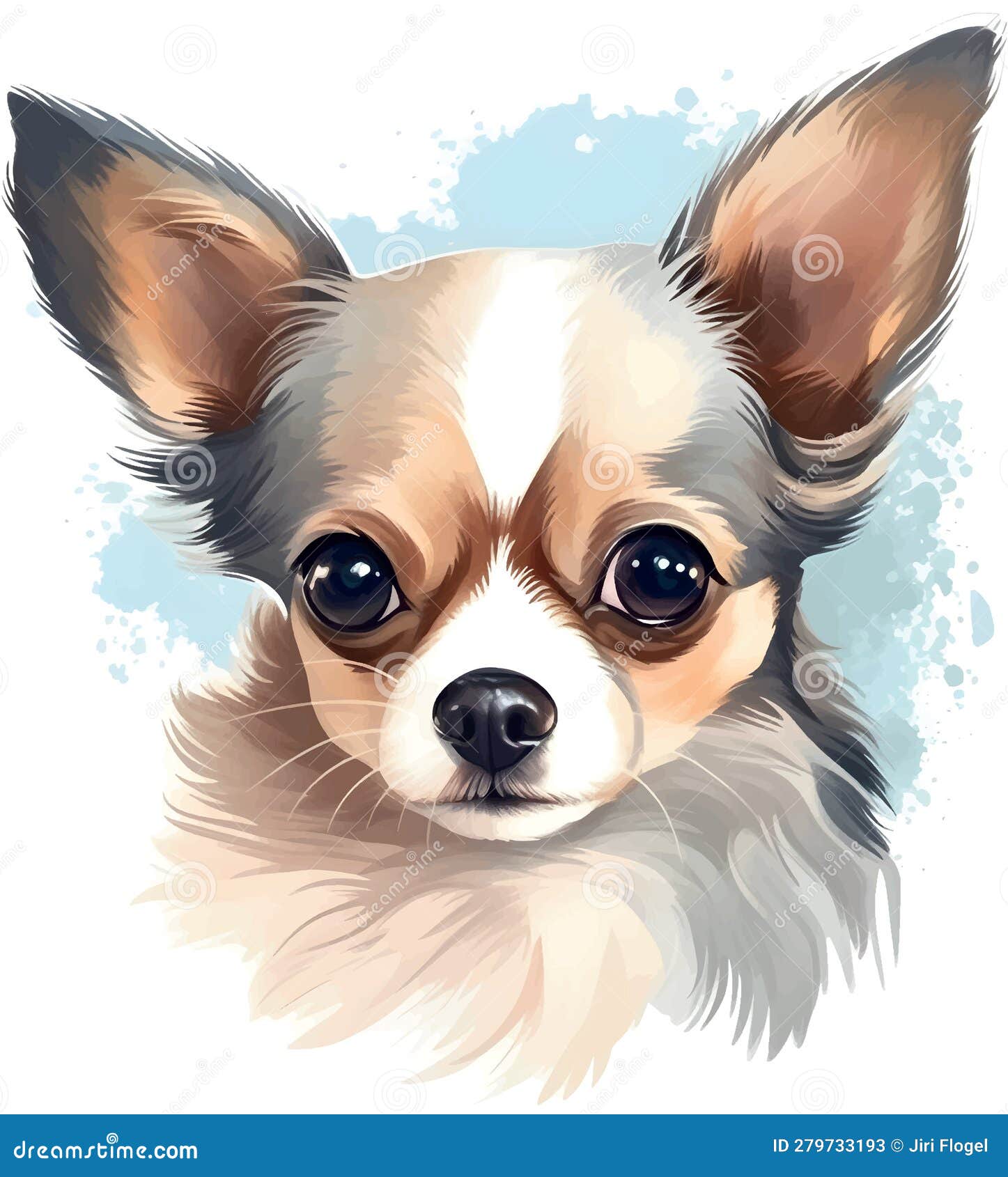 Kawaii chihuahua drawing