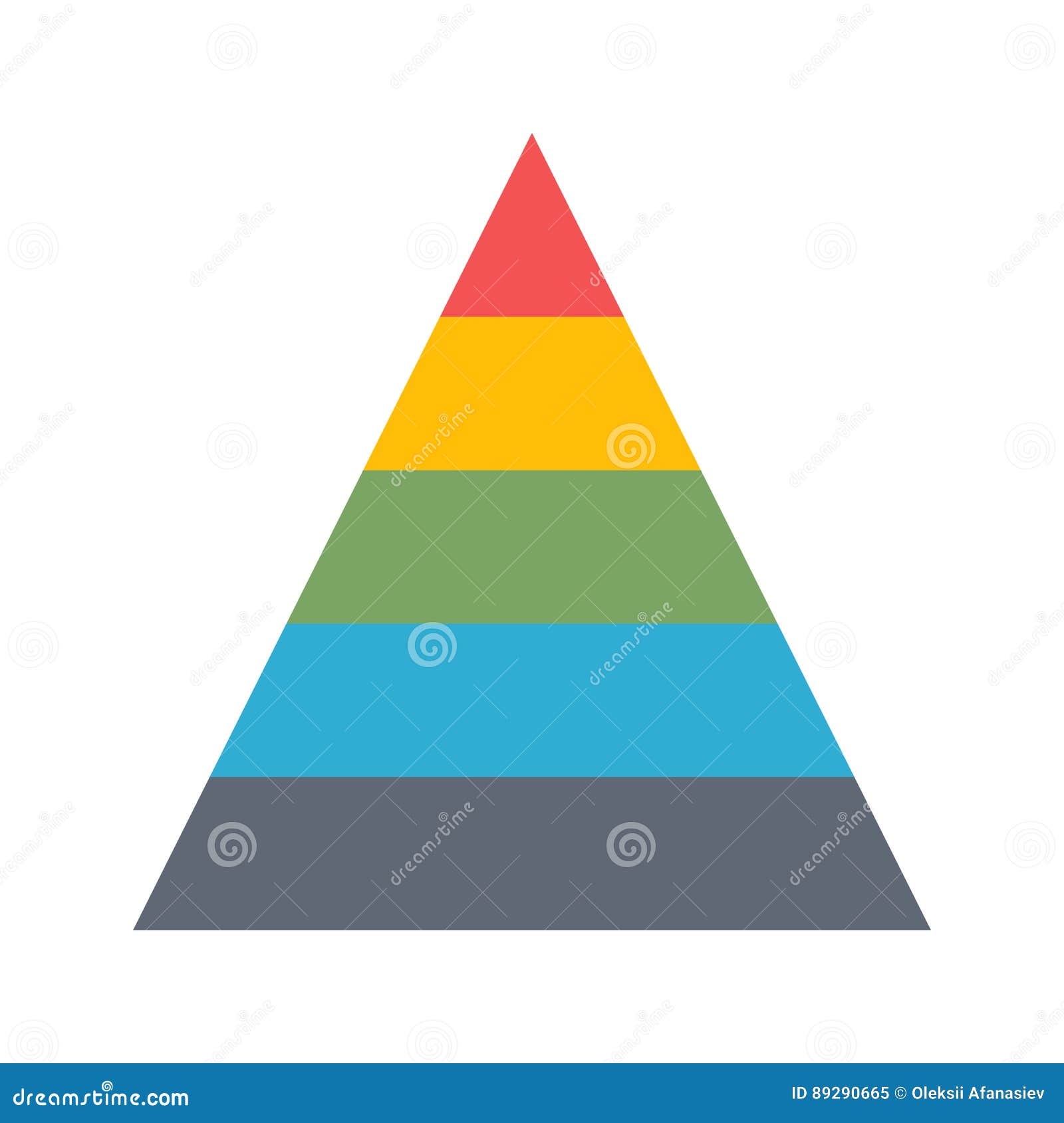 Chart Pyramid Flat Vector Icon Stock Vector - Illustration of graphic ...