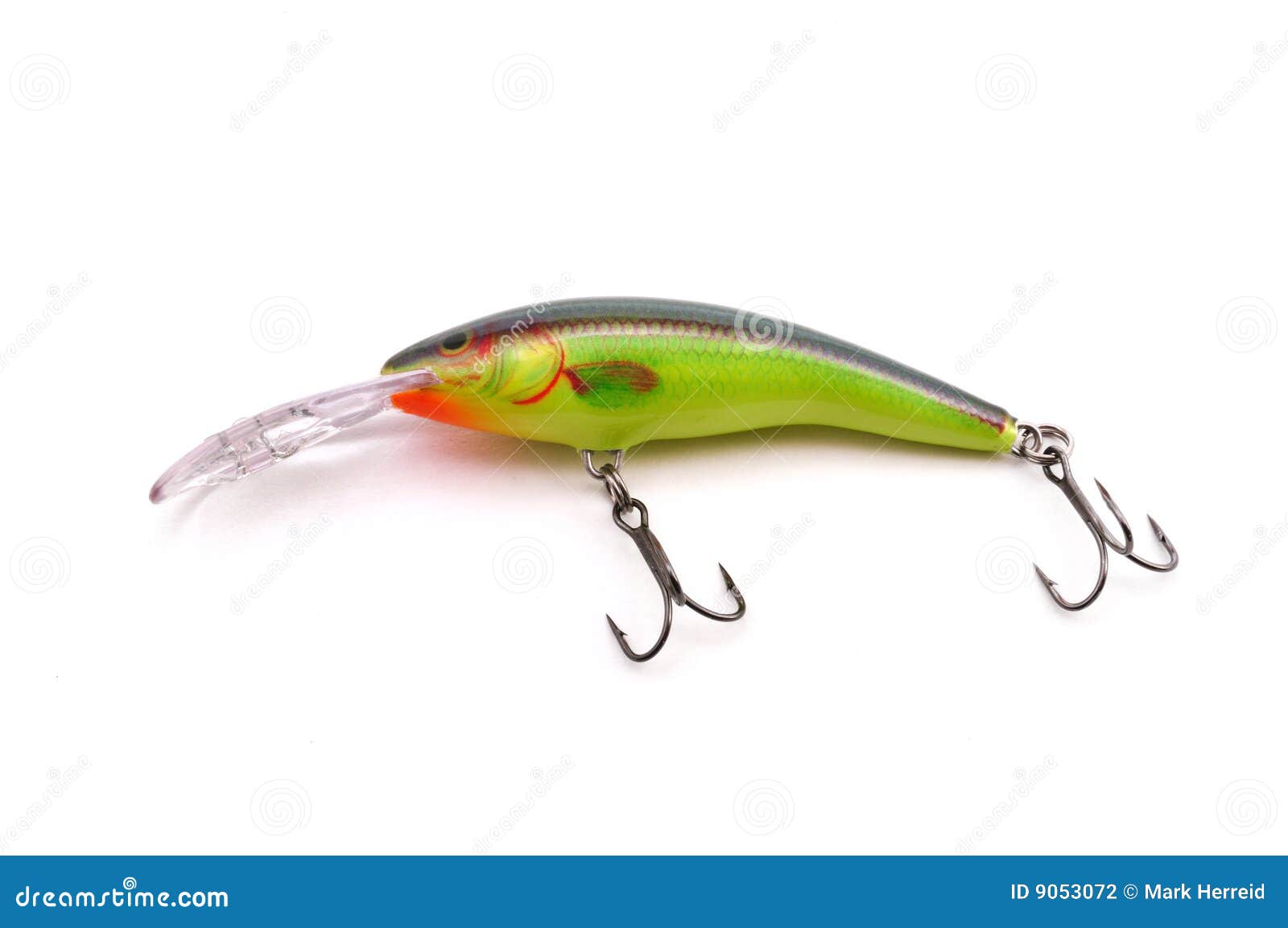 Chartreuse Minnow Crankbait Stock Photo - Image of lure, tackle: 9053072