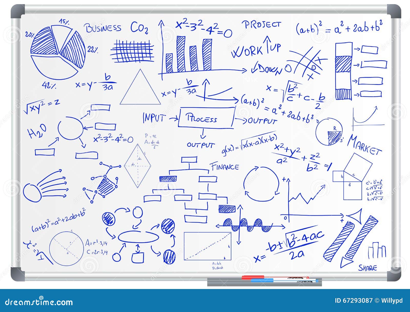 Charts and diagrams stock vector. Illustration of maths 67293087