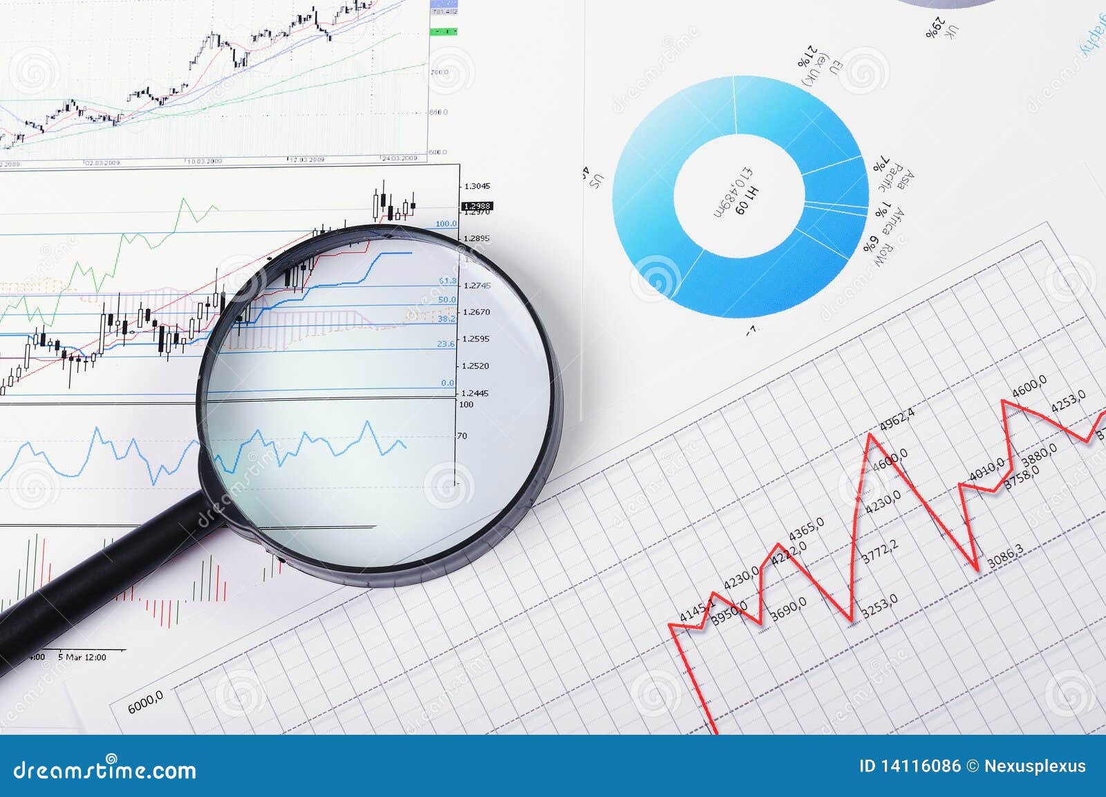 Charts and graphs of sales stock photo. Image of fund - 14116086