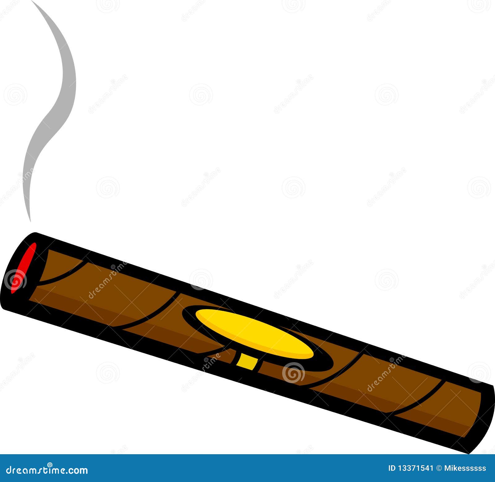 Charuto De Fumo Ilustracao Do Vetor Ilustracao De Papel 13371541