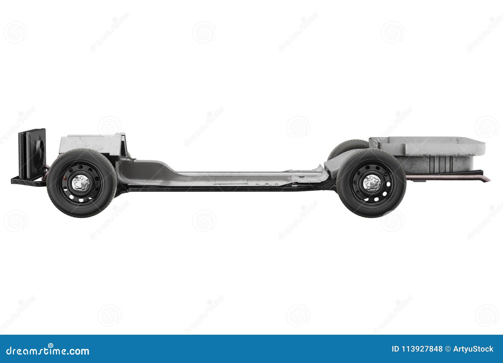 Chassis Frame Wheel, Side View Stock Illustration Illustration of