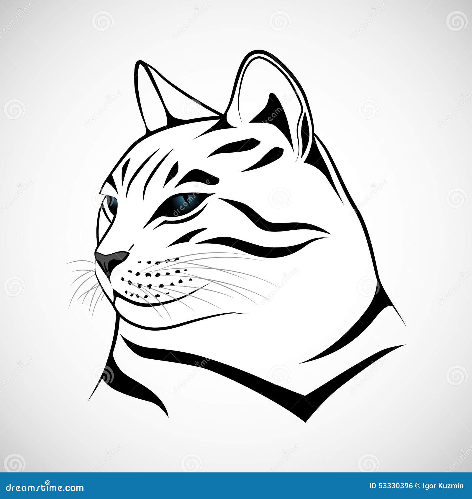 Chat Abstrait Illustration De Vecteur Illustration Du Mignon