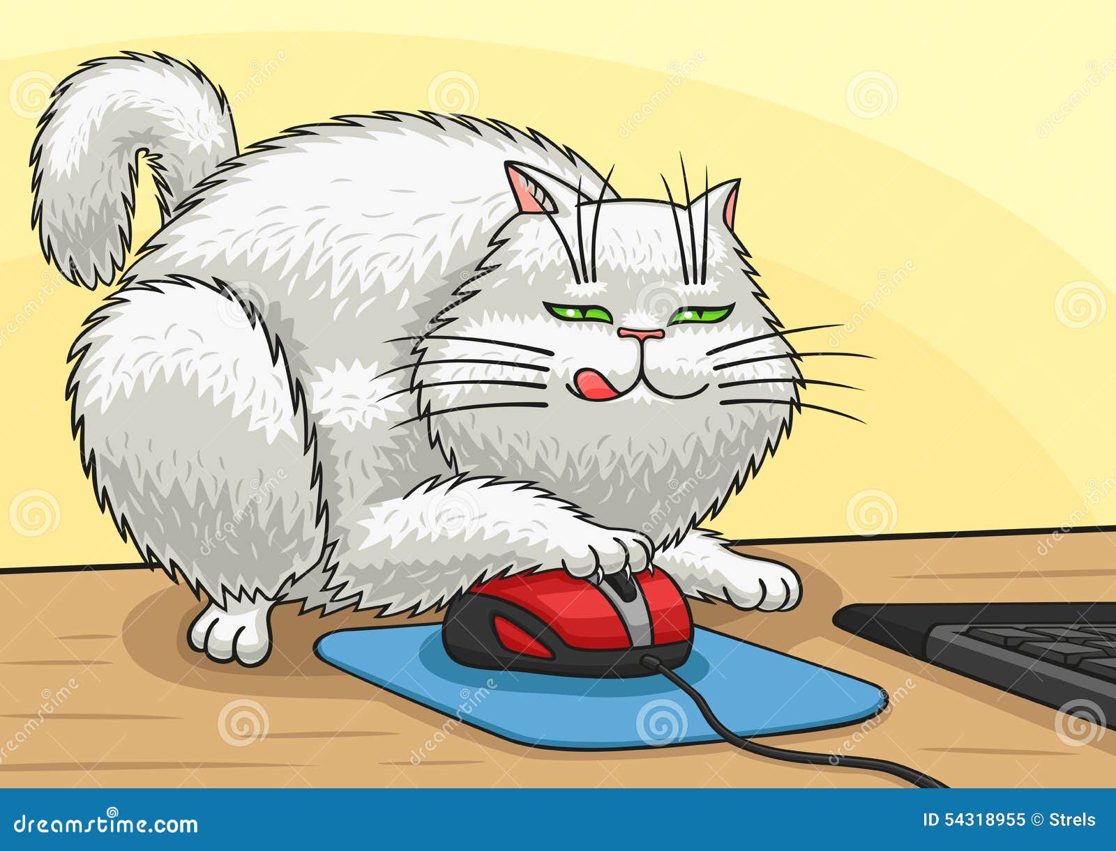 Chat Avec La Souris D Ordinateur Illustration De Vecteur Illustration Du Utilisateur Gibier Chat Avec La Souris D Ordinateur Illustration De Vecteur Illustration Du Utilisateur Gibier