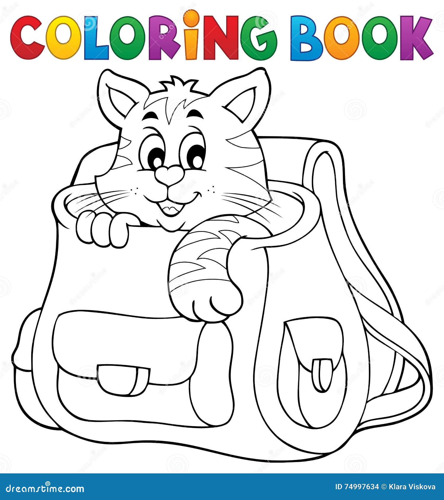 coloriage de cartable a imprimer