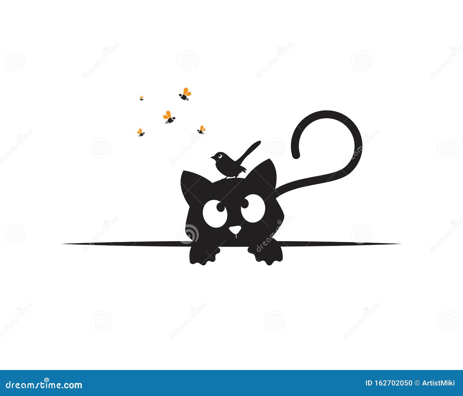 Chat Derriere La Table En Regardant Une Silhouette D Oiseau Sur La Tete Et Les Abeilles Illustration Amusante Vecteur Dessin A Illustration De Vecteur Illustration Du Blanc Dessin Chat Derriere La Table En Regardant Une Silhouette D Oiseau Sur La Tete Et Les Abeilles Illustration Amusante Vecteur Dessin A Illustration De Vecteur Illustration Du Blanc Dessin