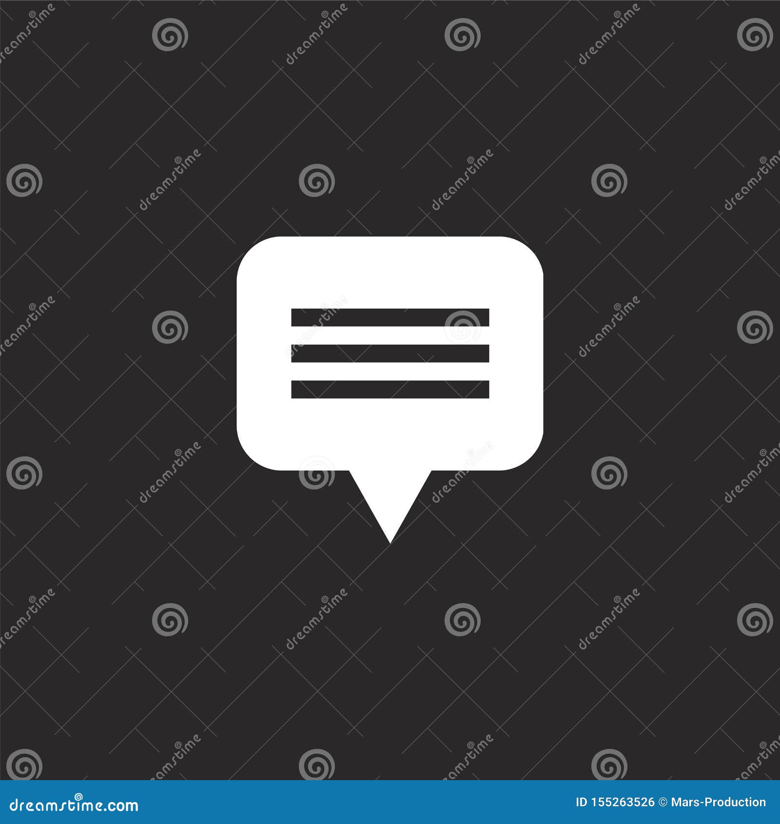 chat icon. filled chat icon for website  and mobile, app development. chat icon from filled dialogue assests collection