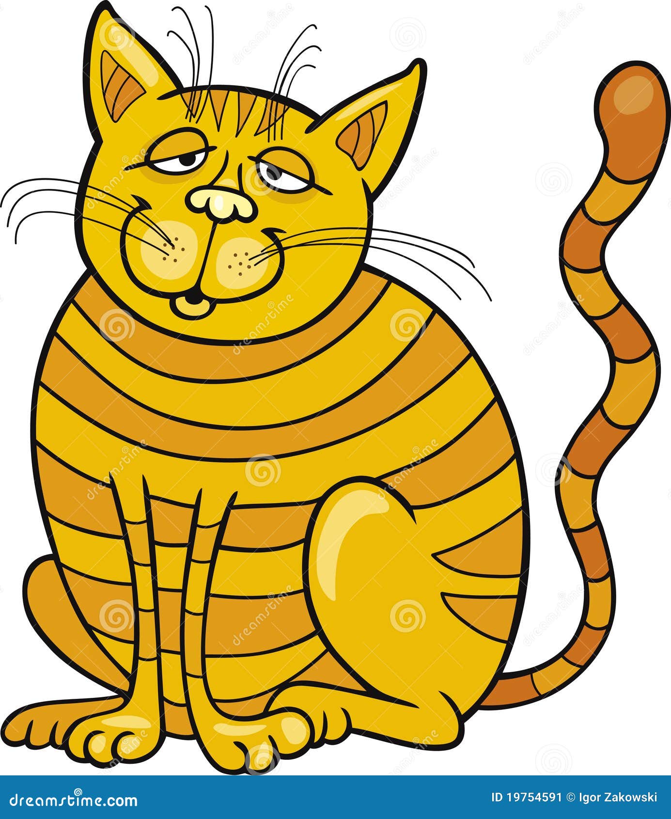 Chat Jaune Heureux Illustration De Vecteur Illustration Du Dessin Chat Jaune Heureux Illustration De Vecteur Illustration Du Dessin
