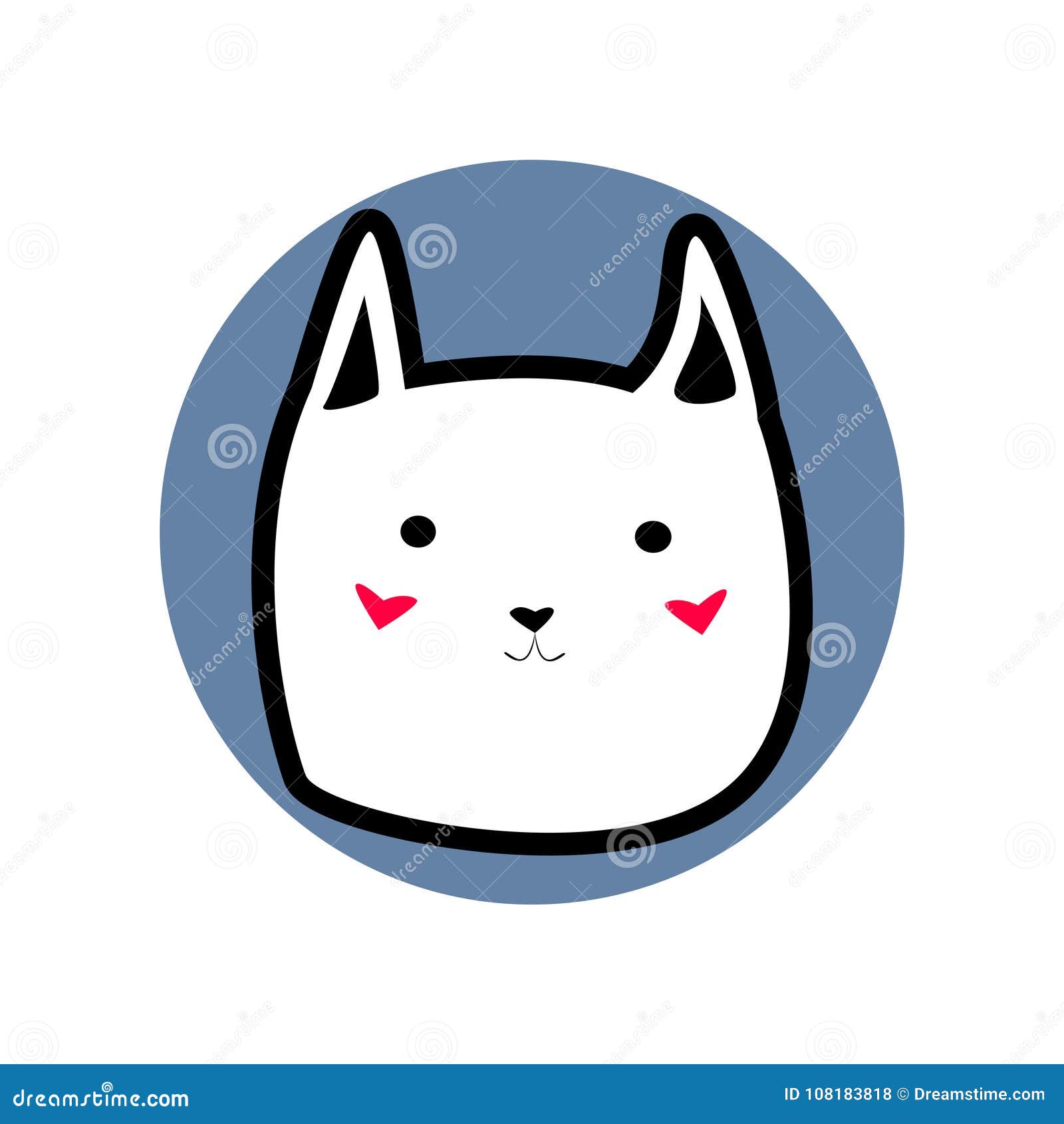 Chat Mignon Blanc De Style De Bande Dessinee Avec Le Contour Noir Dans La Forme De L Illustration Bleue De Vecteur De Cercle Illustration De Vecteur Illustration Du Decoratif Groupe Chat Mignon Blanc De Style De Bande Dessinee Avec Le Contour Noir Dans La Forme De L Illustration Bleue De Vecteur De Cercle Illustration De Vecteur Illustration Du Decoratif Groupe