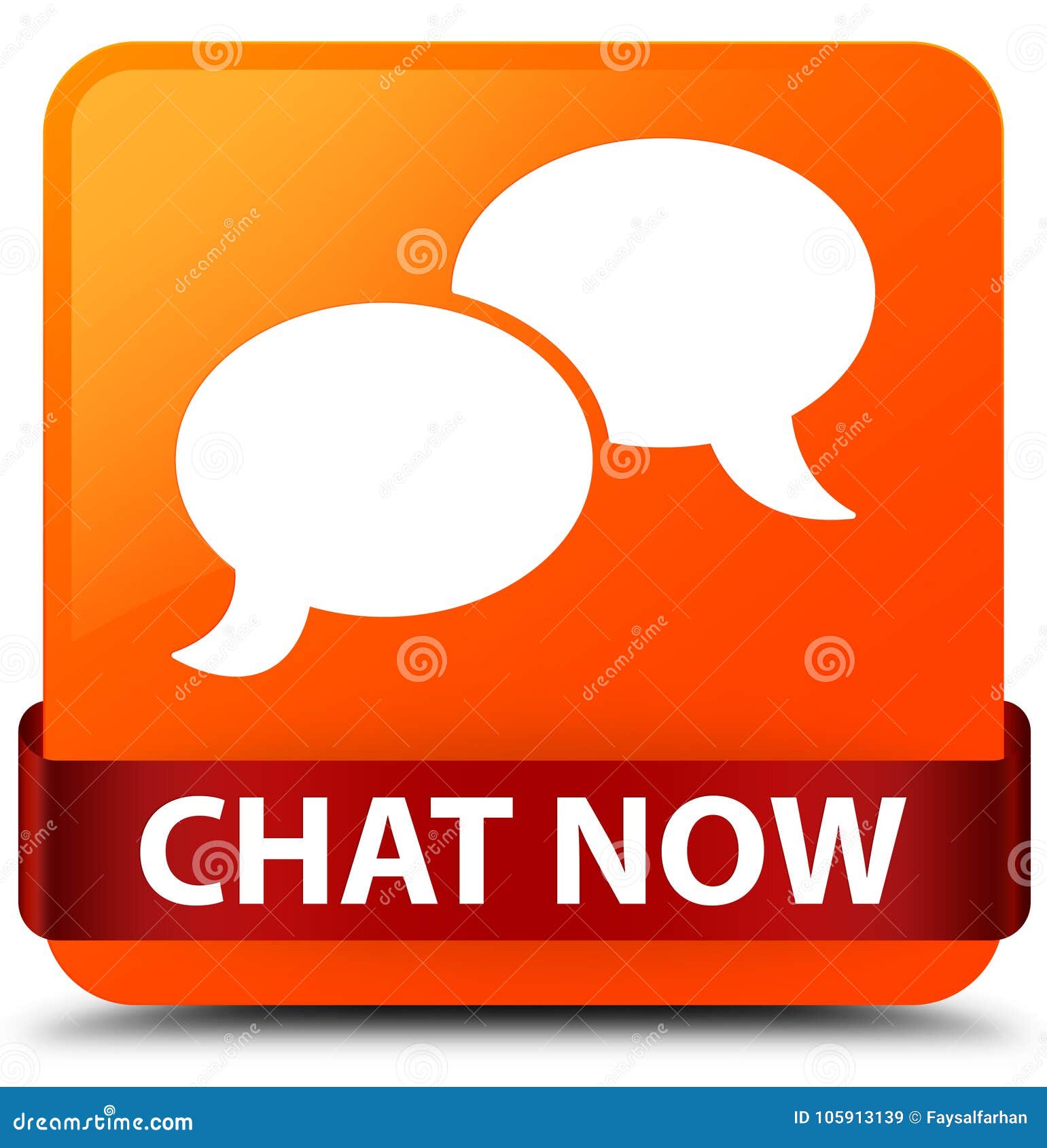 chat now orange square