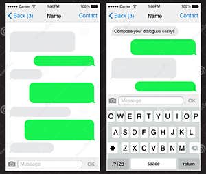 Blank Text Message Template