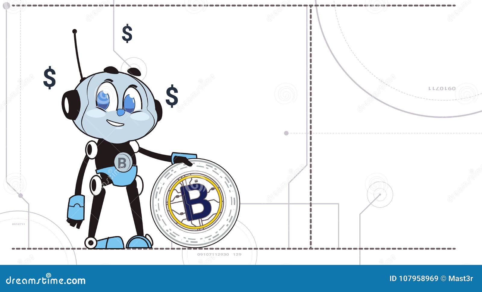 Chatbot Hold Bitcoin Robots and Crypto Currency Mining Technology Cryptobot  Concept Stock Vector - Illustration of mobile, business: 107958969