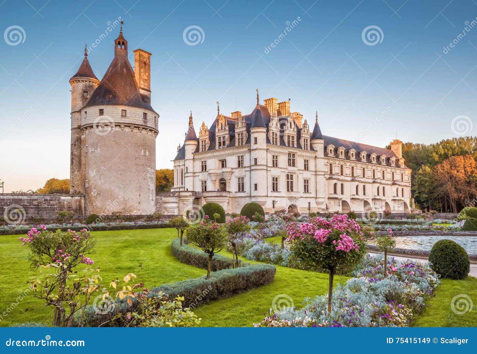 chateau (castle) de chenonceau, france