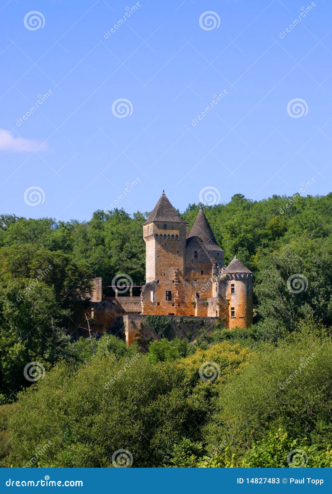 chateau de laussel in dordogne, aquitaine, france