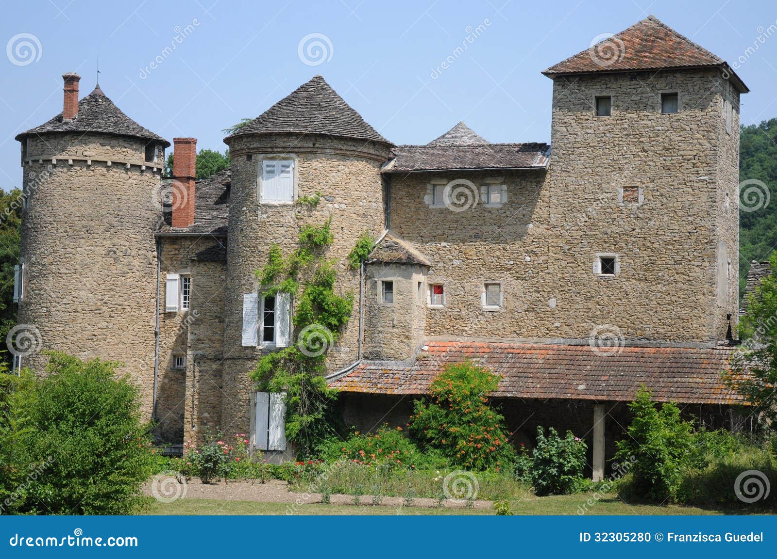 Chateau De Mallin stock photo. Image of scenic, ancient - 32305280