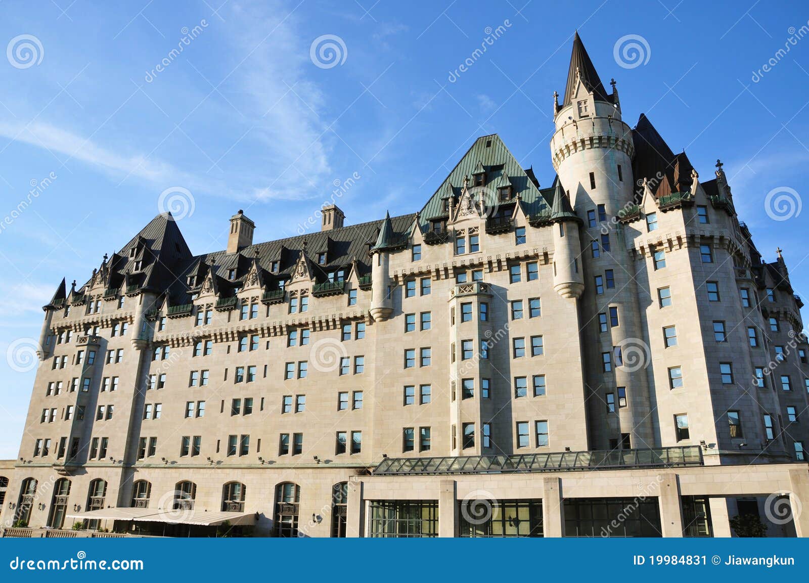 Chateau Laurier in Ottawa stock image. Image of architectural - 19984831