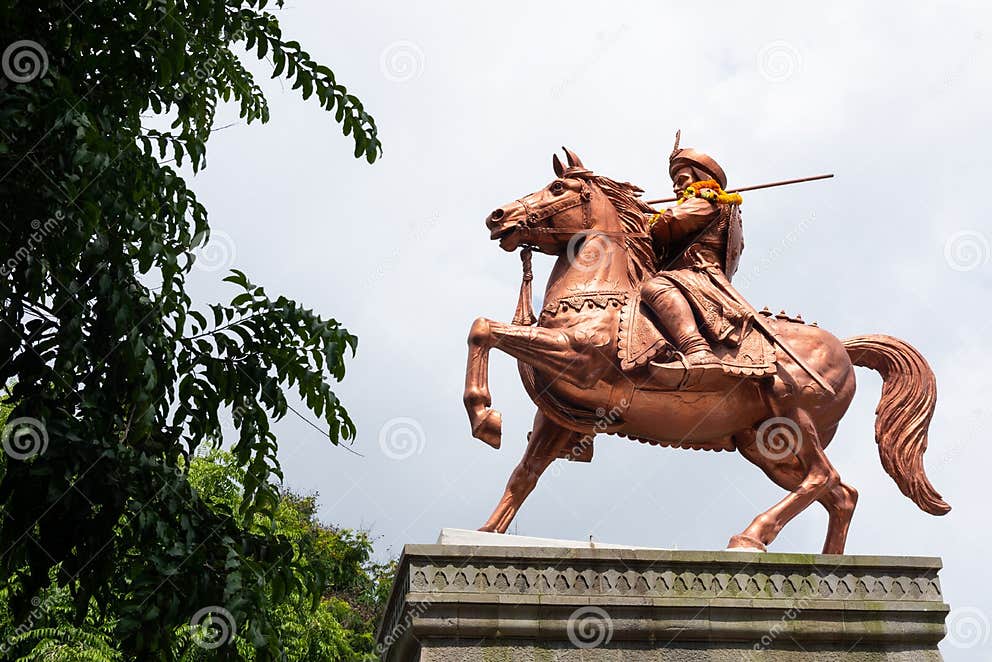 Chatrapati Shivaji Maharaj Statue, Pune, Maharashtra. Stock Image ...