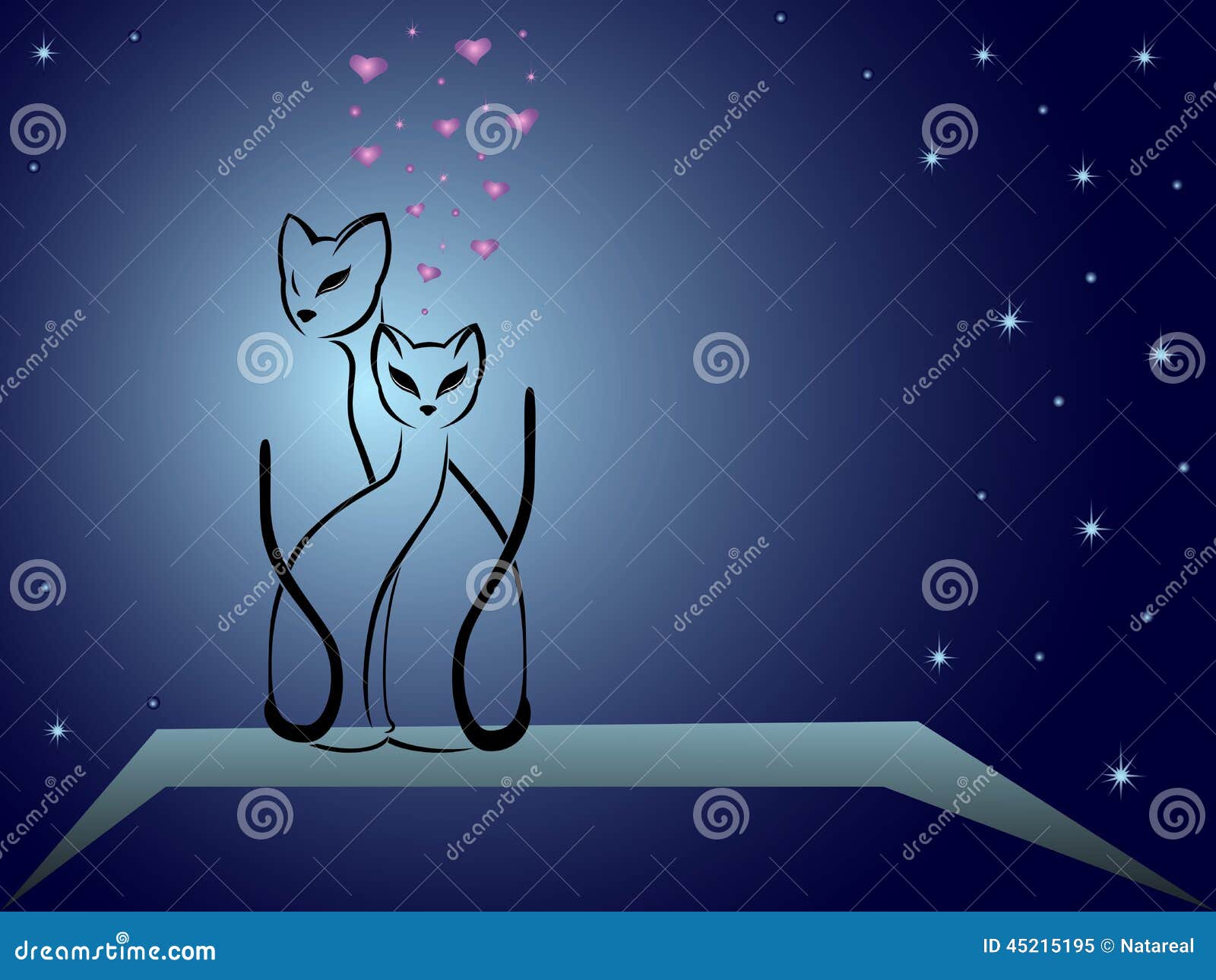 Chats Amoureux Contre Le Ciel Nocturne Bleu Fonce Illustration De Vecteur Illustration Du Dessin Fonce Chats Amoureux Contre Le Ciel Nocturne Bleu Fonce Illustration De Vecteur Illustration Du Dessin Fonce