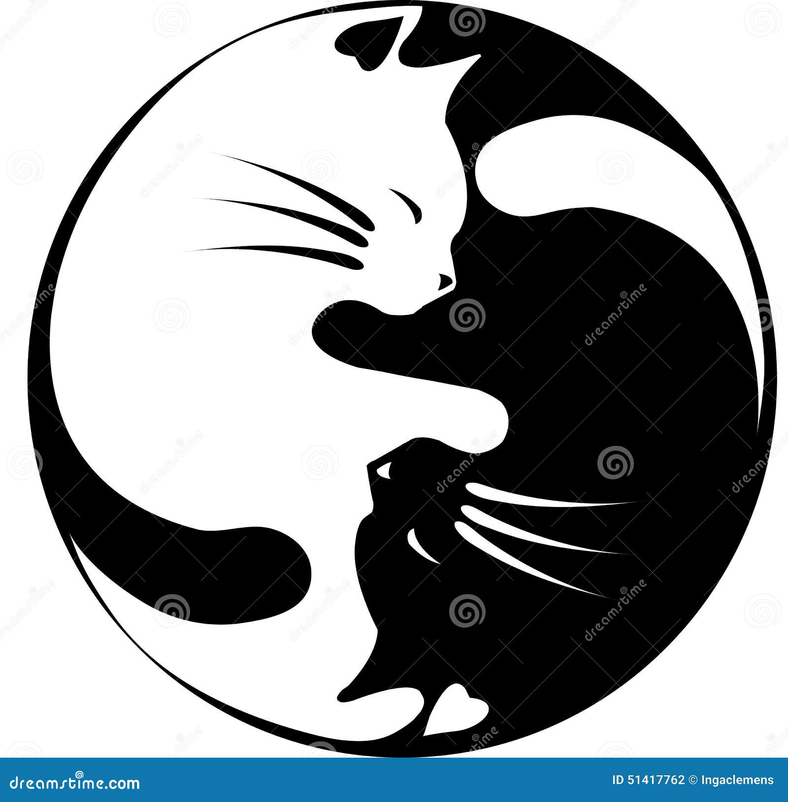 symbol of the after what life death is stock: Cats 51417762 yin Image: Photographie yang.