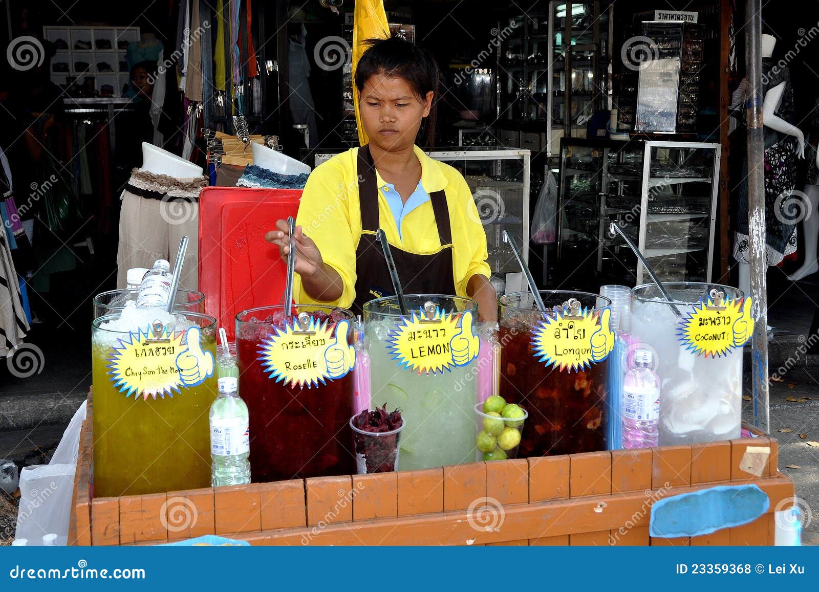 Chatuchak Market Ice Tea Vendor Editorial Stock Photo Image of