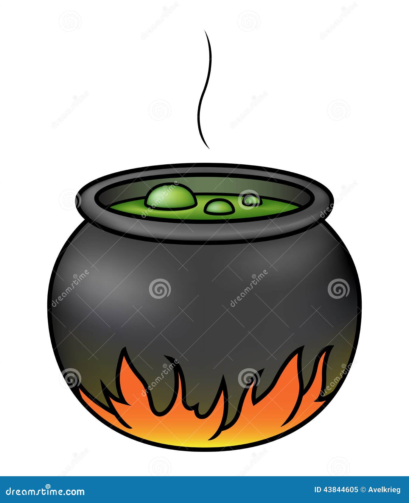 Comment Dessiner Un Chaudron De Sorcière Dessin De Chaudron De Sorcière - Sorcière préparant une potion image