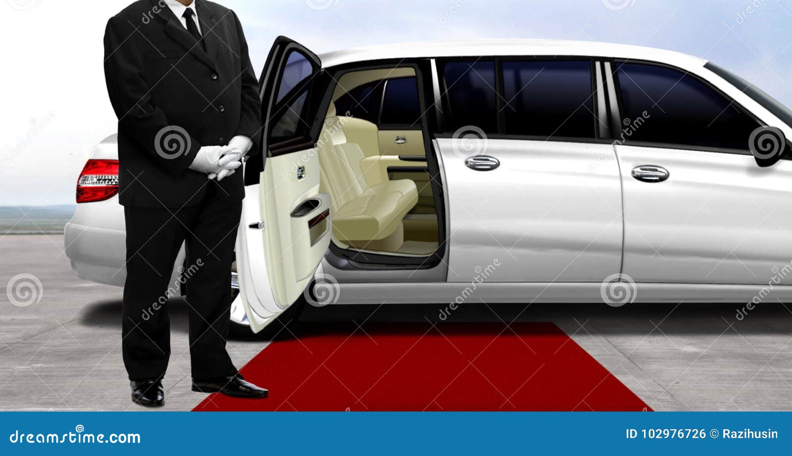 Chauffeur Waiting for Passenger Stock Photo Image of uniform, formal
