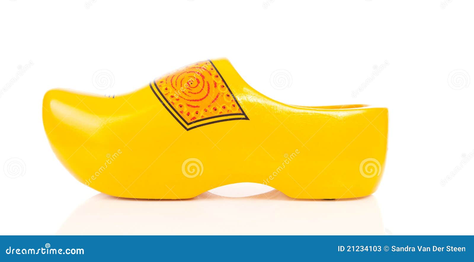 Chaussure En Bois Jaune Hollandaise Image stock Image du hollandais
