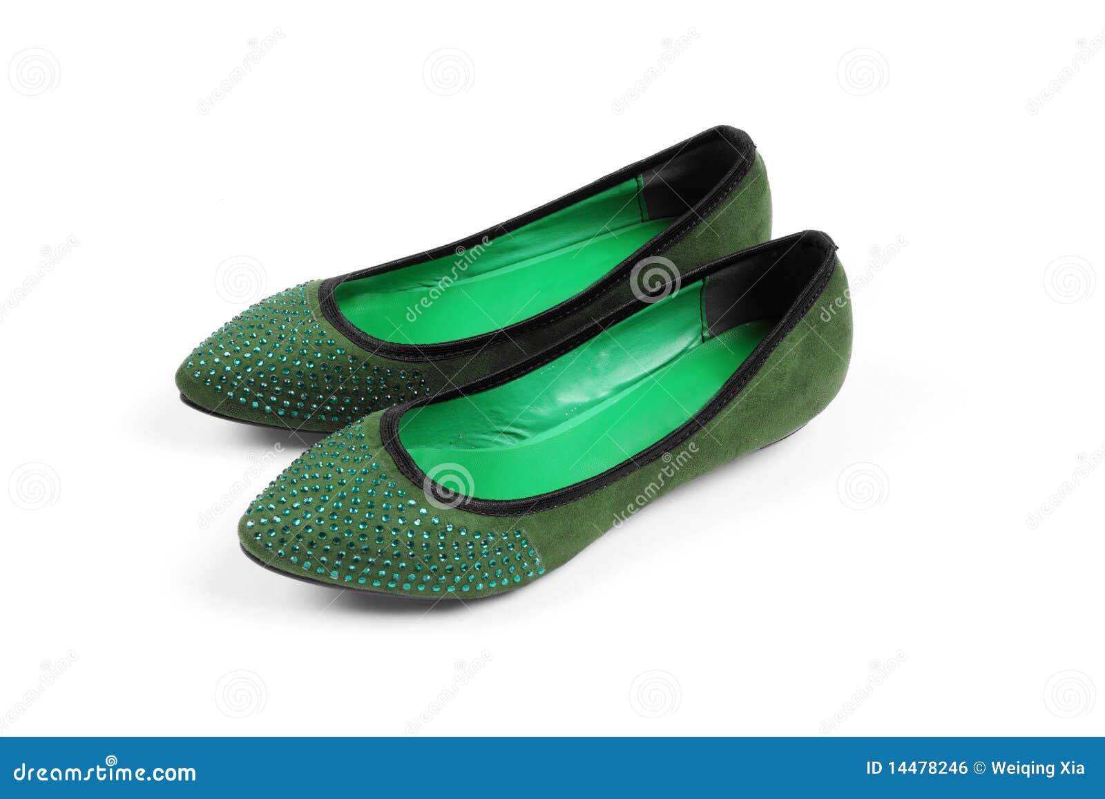 Chaussures vertes photo stock. Image du chausson, vieux 14478246