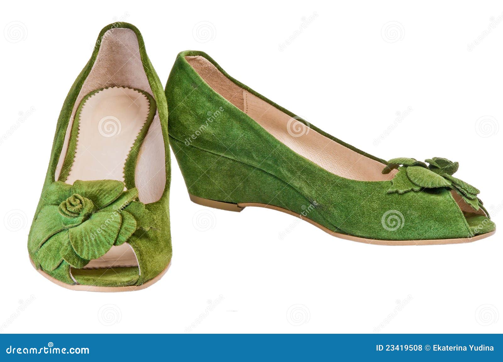 Chaussures vertes photo stock. Image du talons, configuration 23419508