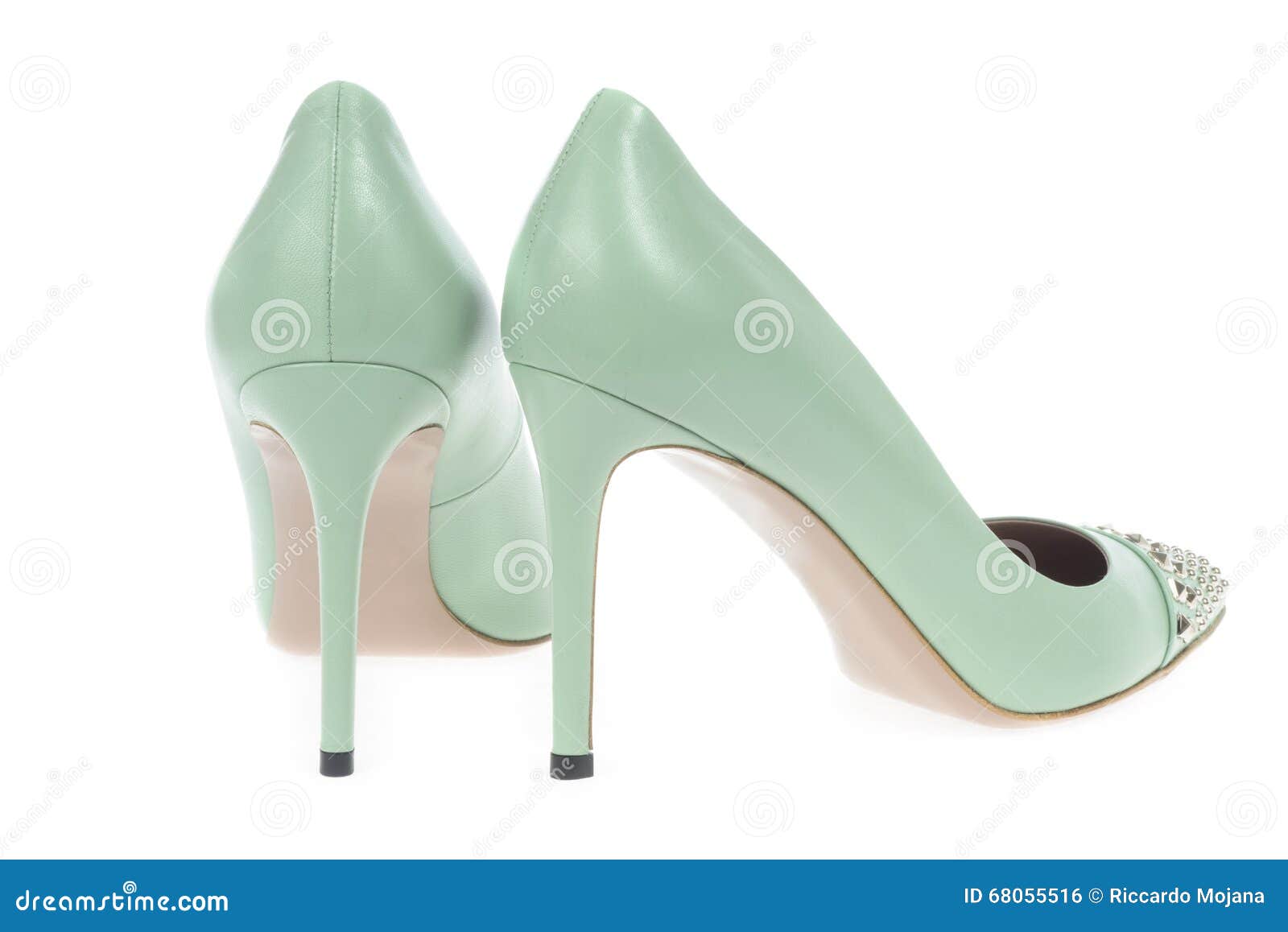 Chaussures Vertes De Hauts Talons Photo stock Image du sensualité