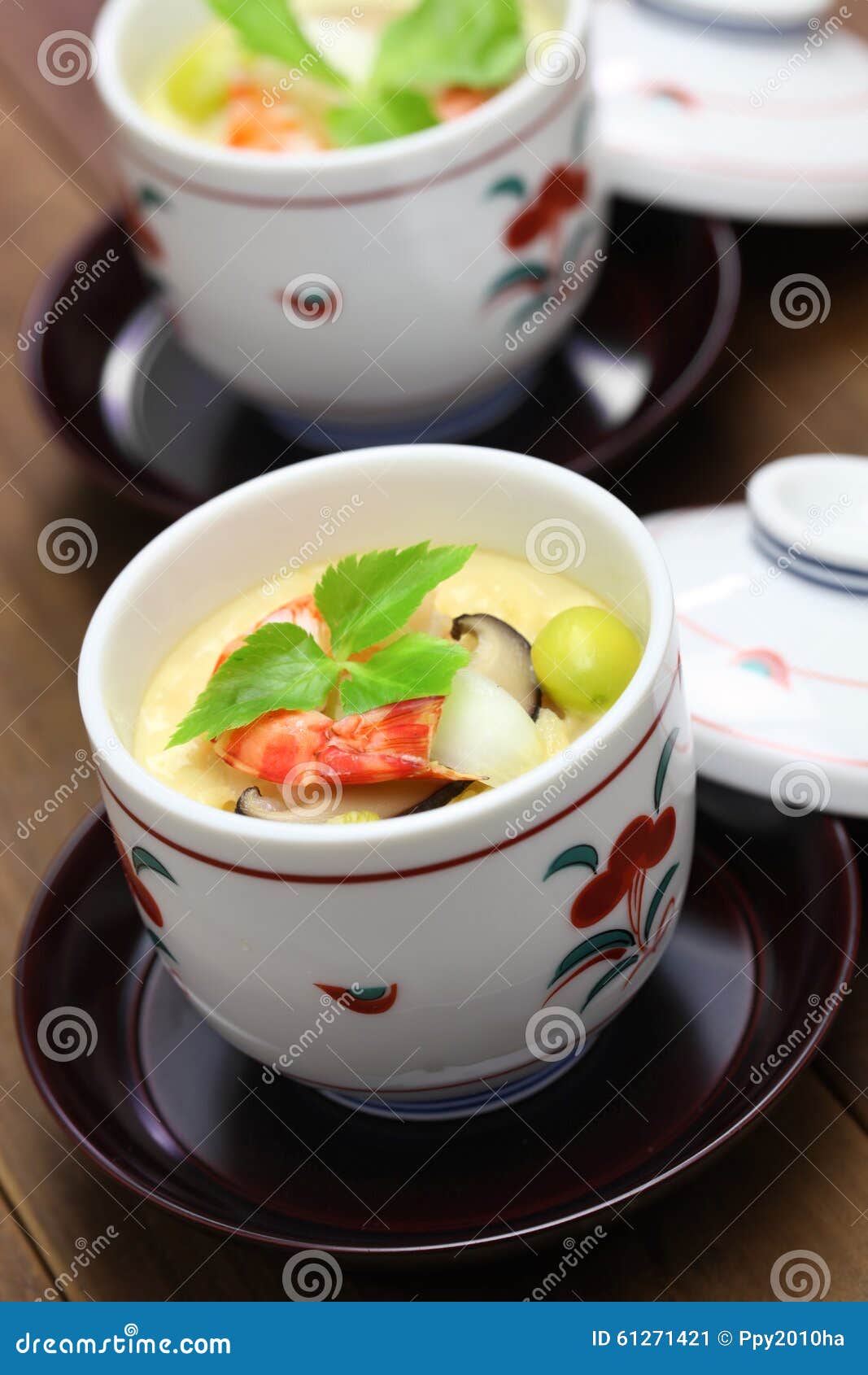 Chawanmushi, Japanese Steamed Egg Custard Stock Image - Image of lunch ...