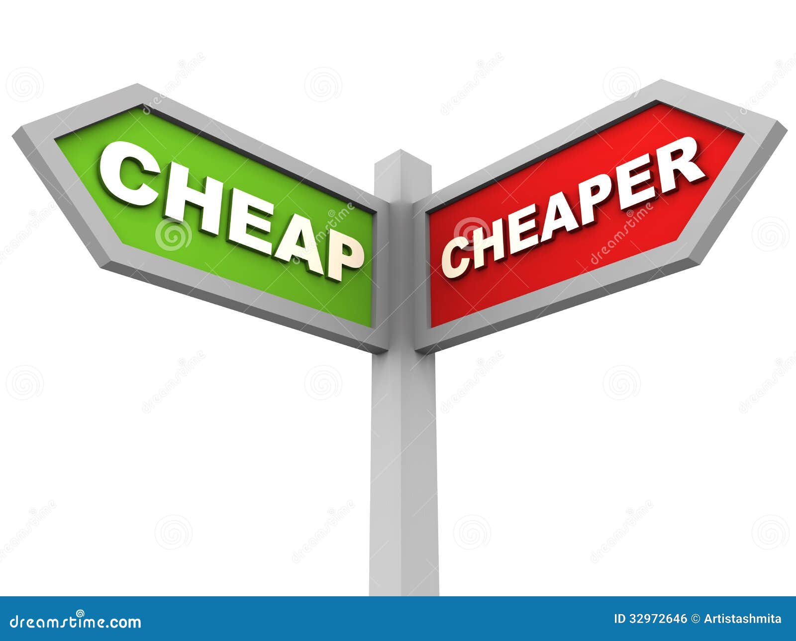 Cheap cheaper stock illustration. Illustration of road - 32972646