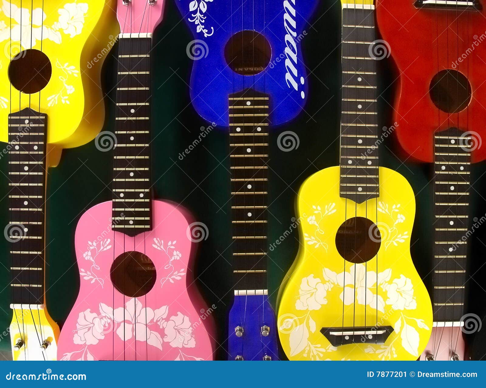 Cheap Hawaiian Ukuleles stock image. Image of tune, kitsch 7877201