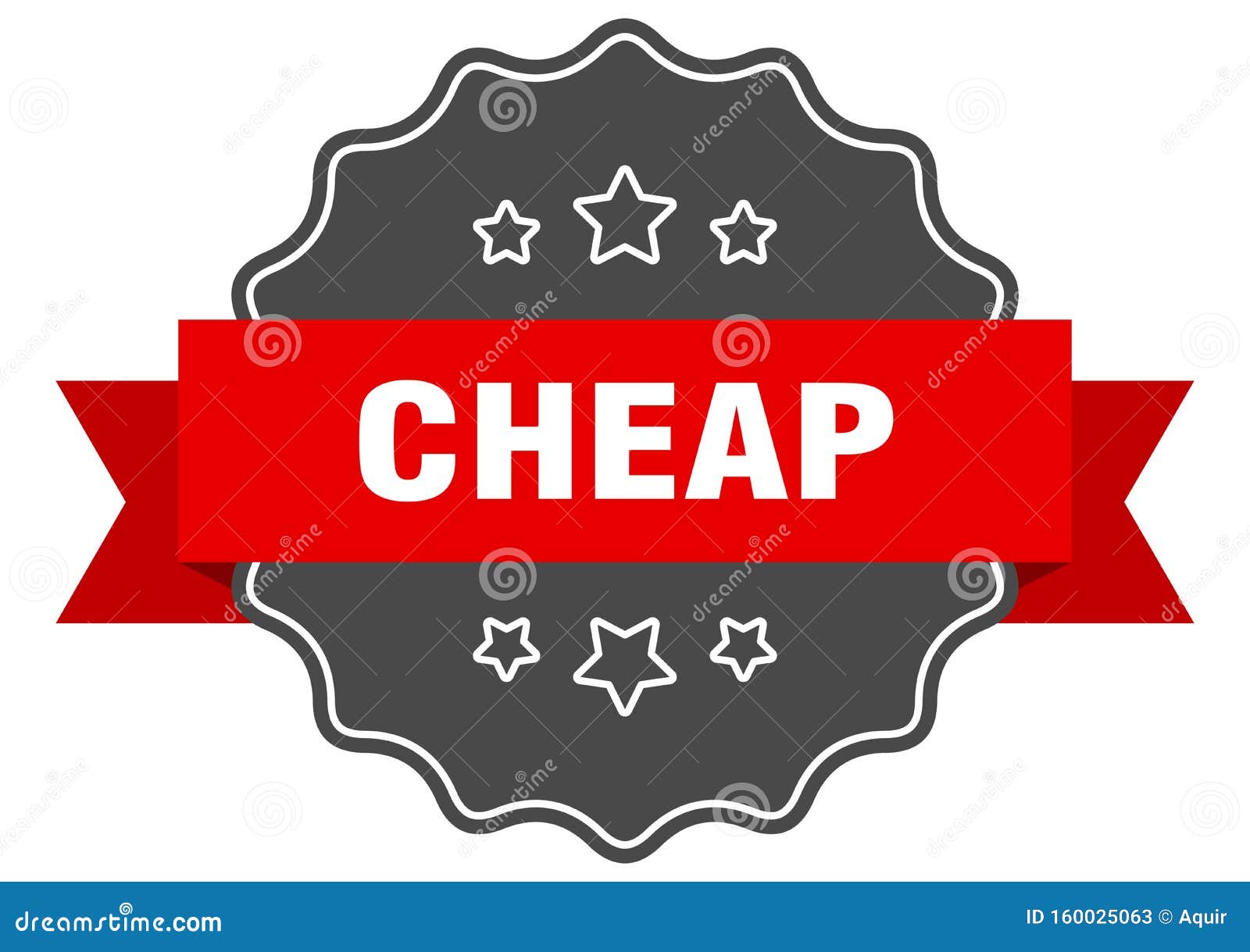 Cheap label stock vector. Illustration of badge, white 160025063