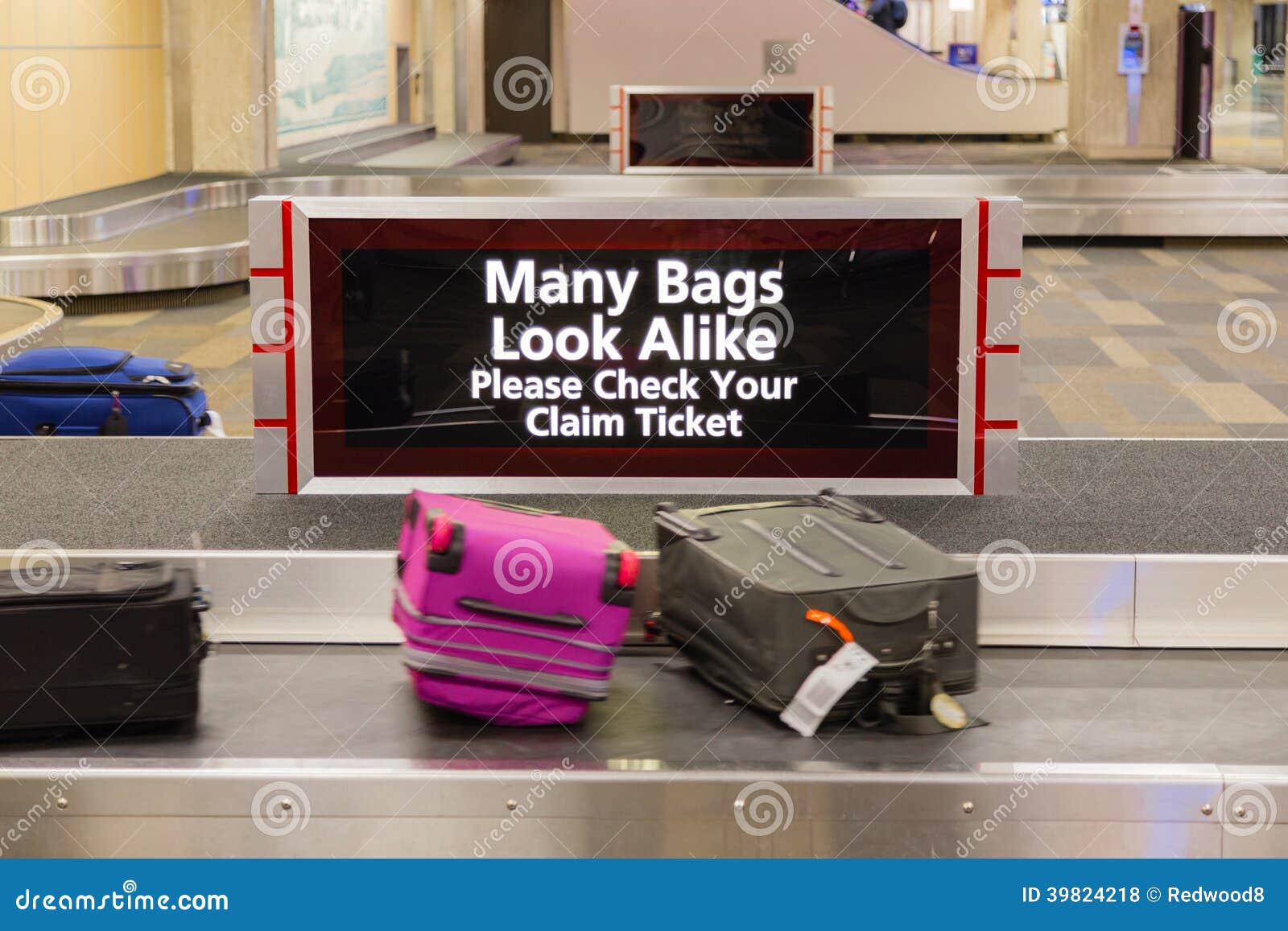 Baggage Check In Sign