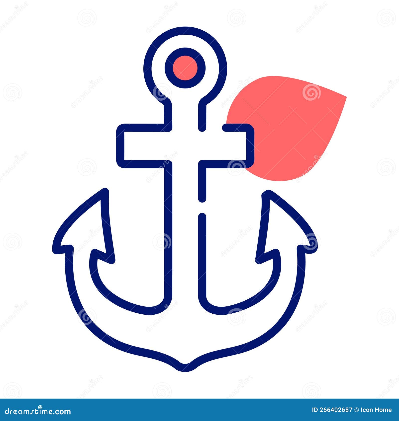 Check this Beautiful Vector of Anchor, Harbor Tool Boat Anchor Stock