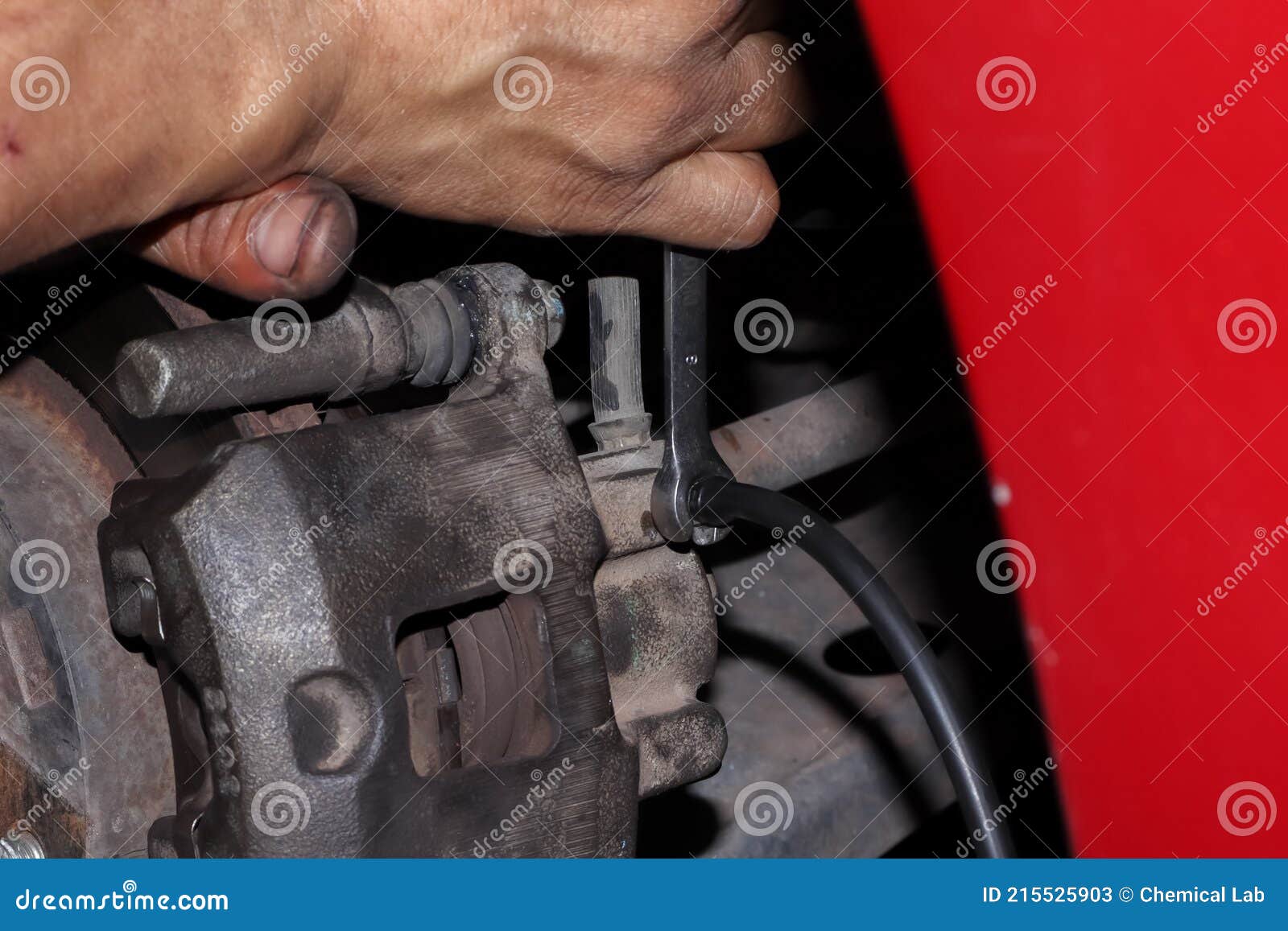 Check brake stock image. Image of replacement, check 215525903