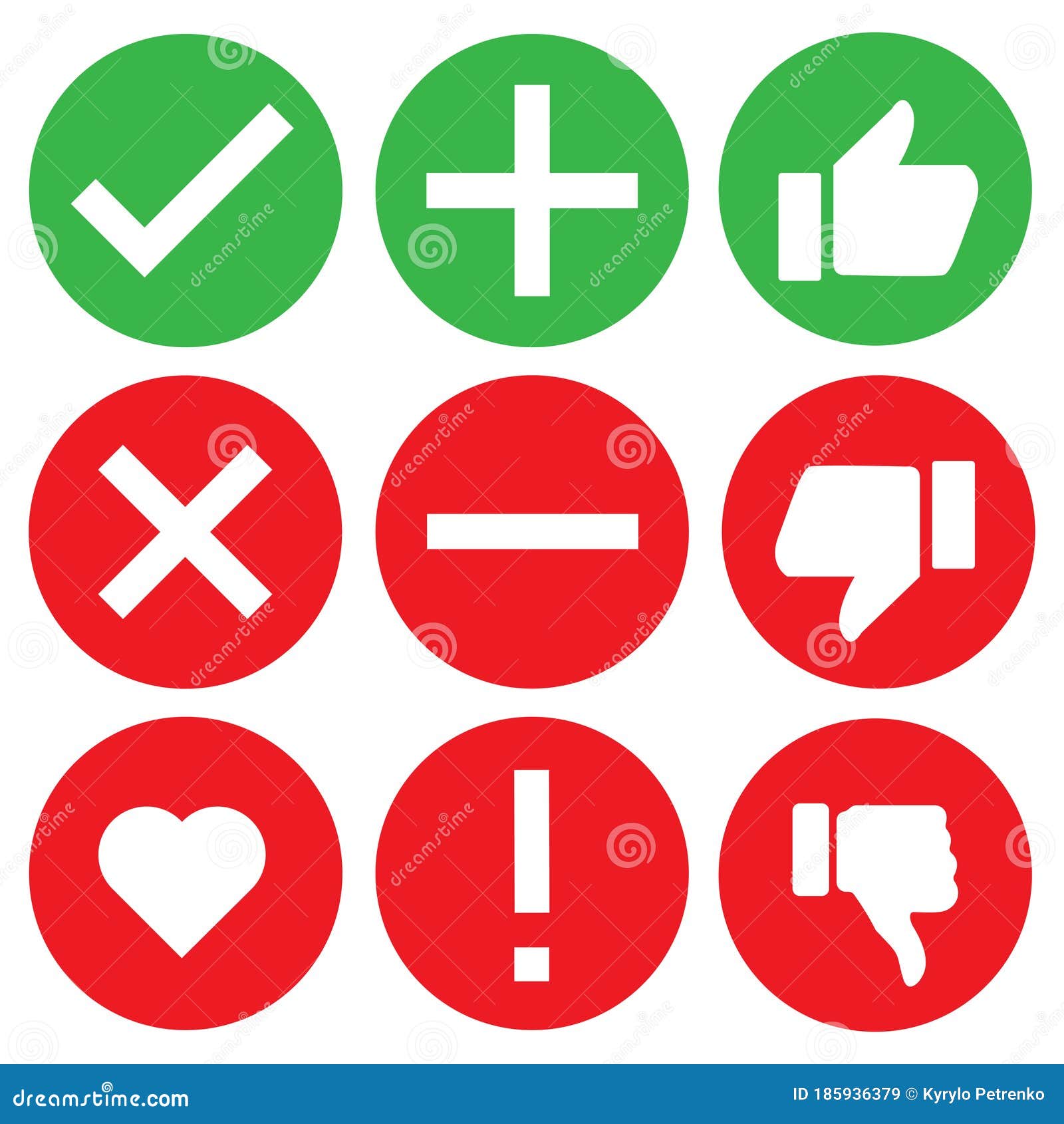 Check Icon Mark Sign Set Vector Illustration. Stock Correct Checklist ...