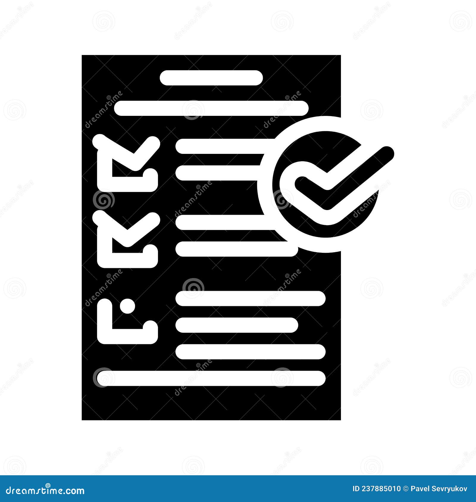 check list compliance glyph icon  