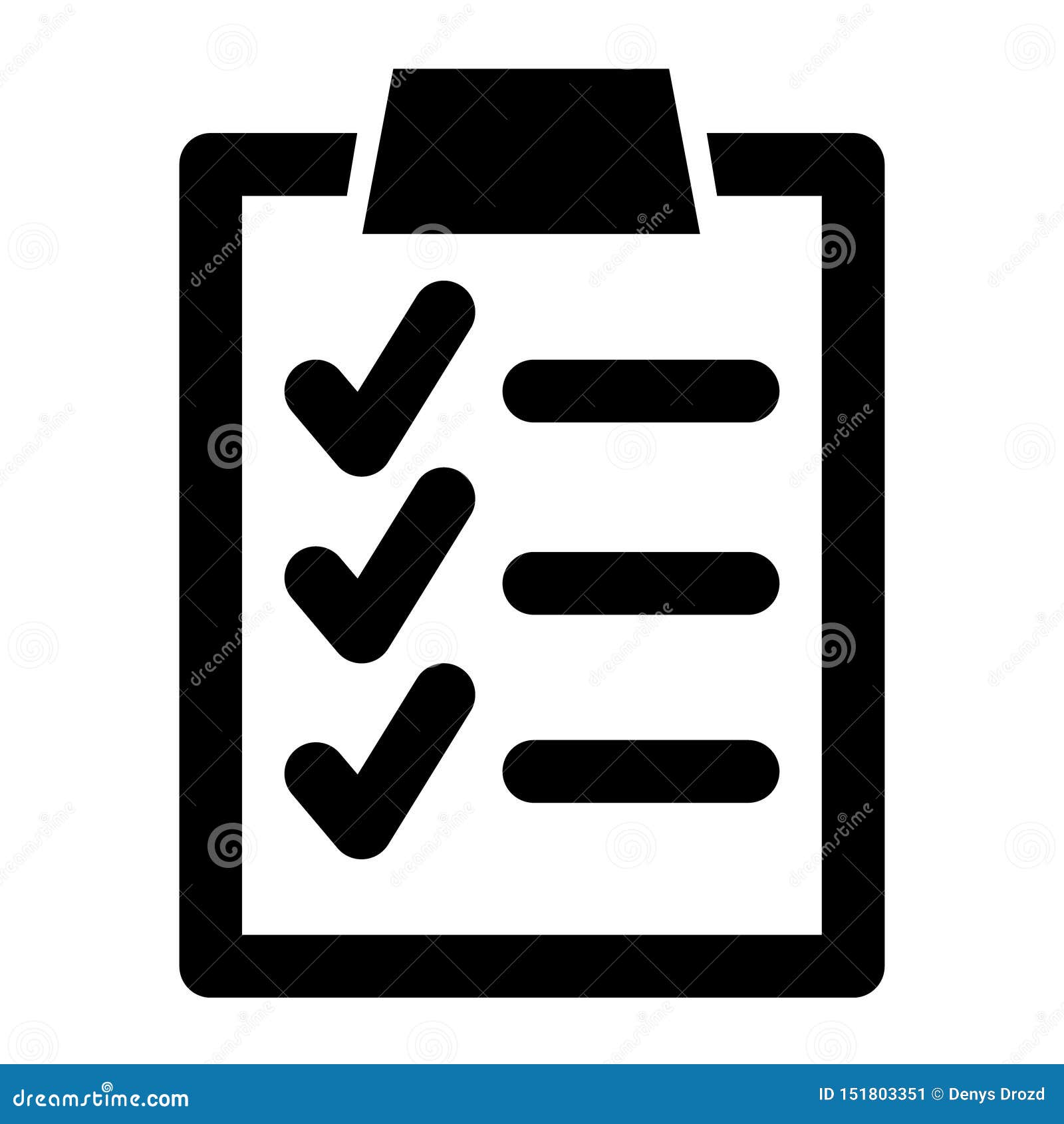 Check List Icon Vector. Check List Symbol Illustration. Stock Illustration - Illustration of ...